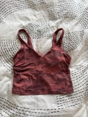 Lululemon Burgundy Camo Align Tank Top